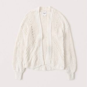 Cable knit cardigan
